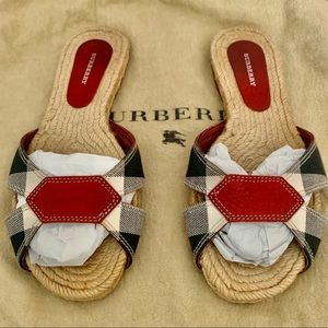 Burberry woven sandals